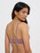 Wunderlove Mauve Lace-Detailed Cotton-Blend Bra