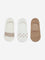 Superstar Off-White Cotton-Blend No-Show Socks - Pack of 3