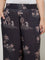 Diza Black Tropical-Inspired Palazzos