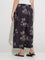 Diza Black Tropical-Inspired Palazzos