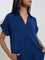 Wardrobe Blue Textured Blouse