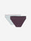 Superstar Plum Solid Bikini Cotton-Blend Briefs - Pack of 2