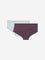 Superstar Plum Solid Low-Rise Cotton-Blend Briefs - Pack of 2