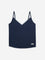 Superstar Navy Lace Cotton-Blend Camisoles - Pack of 2