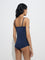 Superstar Navy Lace Cotton-Blend Camisoles - Pack of 2