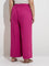 Diza Magenta Solid Palazzos