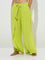 Wunderlove Lime Self-Textured High-Rise Beach Pants