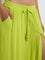 Wunderlove Lime Self-Textured High-Rise Beach Pants