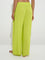 Wunderlove Lime Self-Textured High-Rise Beach Pants