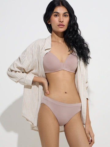 Superstar Light Taupe Seamfree Bikini Brief