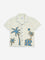 HOP Kids White Crochet-Detailed Cotton-Blend Shirt