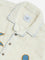 HOP Kids White Crochet-Detailed Cotton-Blend Shirt