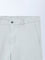 Ascot Light Grey Mid-Rise Relaxed-Fit Cotton-Blend Chinos