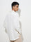ETA Off-White Embroidered Relaxed-Fit Cotton-Blend Shirt
