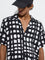 Nuon Black Abstract Pattern Relaxed-Fit Shirt