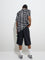 Nuon Black Abstract Pattern Relaxed-Fit Shirt