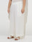 Diza Off-White Solid Palazzos