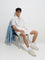 WES Casuals Off-White Botanical Relaxed-Fit Cotton Shirt