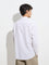 WES Casuals Off-White Relaxed-Fit Cotton-Blend Shirt