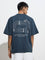 Studiofit Dark Teal Relaxed-Fit Cotton-Blend T-Shirt