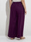 Diza Purple Solid Palazzos