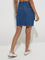 Nuon Blue High-Rise Denim Skirt