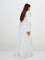 Nuon White Solid Tiered High-Rise Skirt