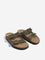 SOLEPLAY Olive Dual-Strap Leather Sandals