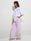 Nuon White Text Design Oversized Cotton T-Shirt