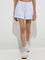 Studiofit Grey High-Rise Cotton-Blend Shorts
