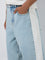 Nuon Blue Panel-Detailed Relaxed - Fit Mid - Rise Jeans