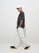 Nuon Black Striped Relaxed-Fit Shirt