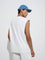 Nuon White Solid Relaxed-Fit T-Shirt