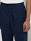 ETA Navy Relaxed-Fit Mid-Rise Cotton-Blend Chinos