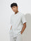 ETA Sage Aztec Design Relaxed-Fit Cotton-Blend Shirt
