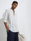 ETA White Striped Relaxed-Fit Cotton Shirt