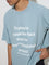 Nuon Blue Typographic Relaxed-Fit Cotton T-Shirt