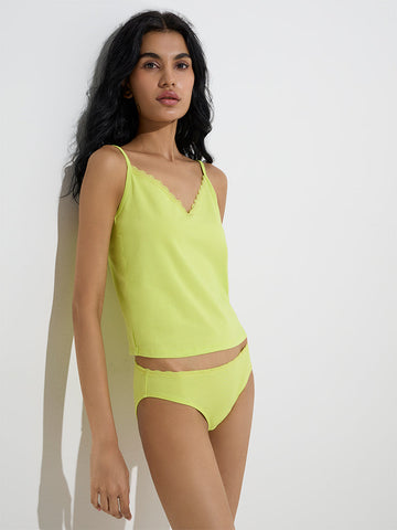 Superstar Lime Bikini Cotton-Blend Briefs - Pack of 2