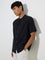 ETA Black Crinkle-Textured Relaxed-Fit Cotton Shirt