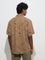 Ascot Taupe Abstract Pattern Relaxed-Fit Shirt