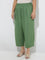 Diza Green Solid Ethnic Pants