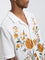 ETA White Floral Embroidered Relaxed-Fit Cotton Shirt
