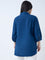 Diza Indigo Embroidered Cotton Tunic