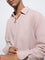 ETA Dusty Pink Relaxed-Fit Linen-Blend Shirt