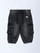 HOP Baby Black Faded Mid-Rise Denim Joggers