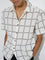 ETA White Checks Detailed Relaxed-Fit Cotton Shirt