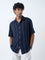 Ascot Navy Stripe Relaxed-Fit Shirt