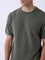 ETA Olive Woven-Textured Relaxed-Fit Cotton T-Shirt