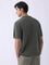 ETA Olive Woven-Textured Relaxed-Fit Cotton T-Shirt