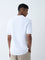 ETA White Knit-Textured Relaxed-Fit Cotton Polo T-Shirt